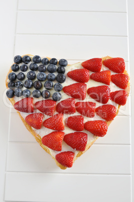 Beerenkuchen für 4th of July