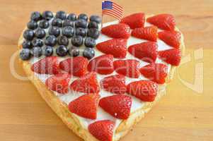 Beerenkuchen für 4th of July