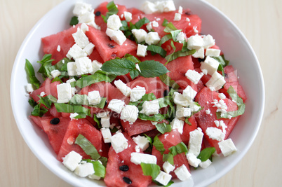 Wassermelonen Feta Salat