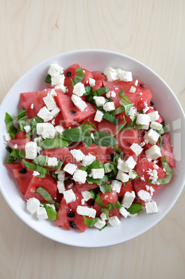 Wassermelonen Feta Salat