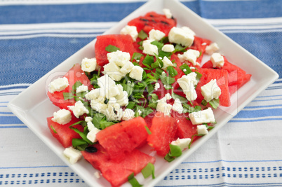 Wassermelonen Feta Salat