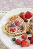 Heart shaped pancake