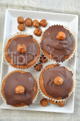 Schokoladen Nuss Muffins