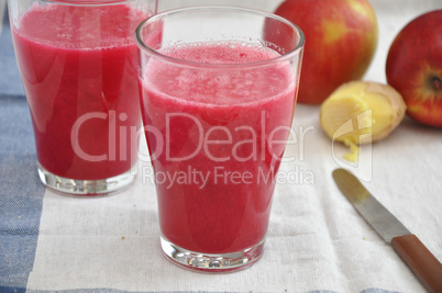 Roter Smoothie