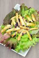 Salat mit gebratenem Spargel