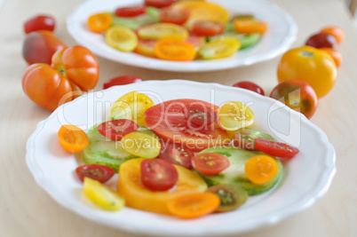 Bunter Tomaten Salat