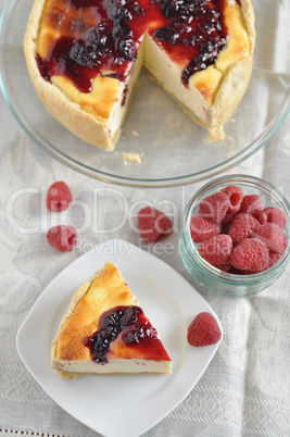 Käsekuchen mit Beeren