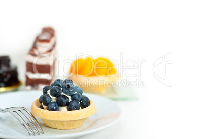 blueberry cream cupcake