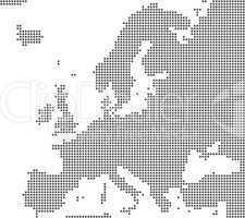 Europa - Serie: Pixelkarte Europa