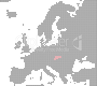 Slowakei - Serie: Pixelkarte Europa