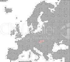 Slowakei - Serie: Pixelkarte Europa