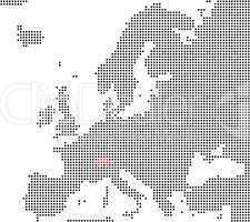 Schweiz - Serie: Pixelkarte Europa