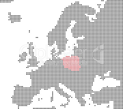 Polen - Serie: Pixelkarte Europa