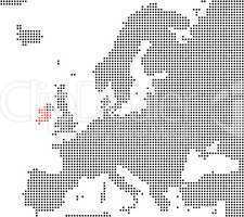 Irland - Serie: Pixelkarte Europa