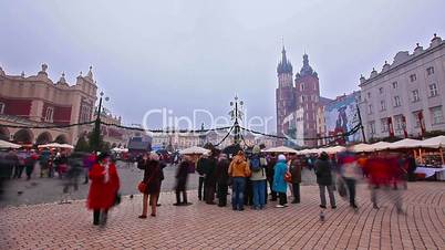 square of Krakow, the old town