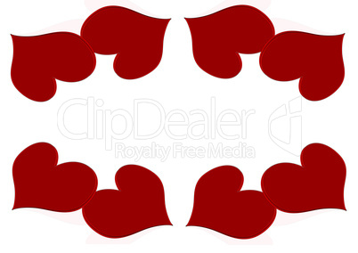 red hearts red hearts