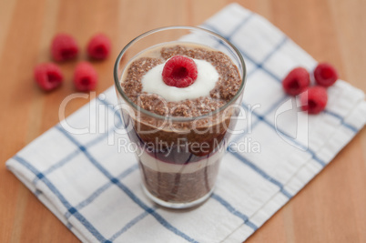 Schokoladen Chia Pudding Dessert