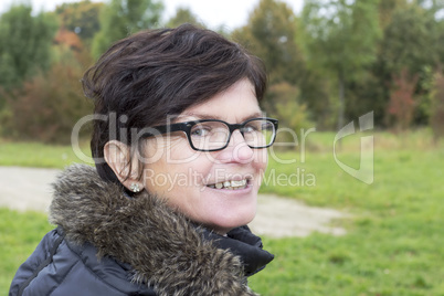 women portrait in autumn