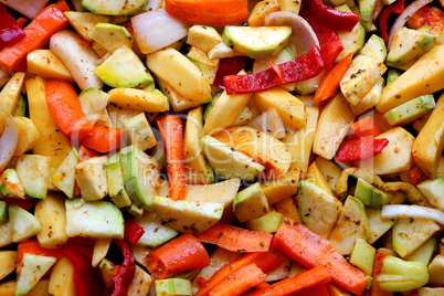 oven potatoes with vegetables