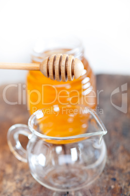 natural honey with a clean dipper
