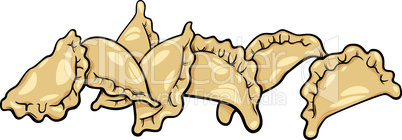 pierogi or dumplings cartoon clip art