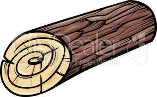 wooden log or stump cartoon clip art