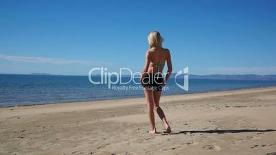 Woman Beach Shorts Full Back