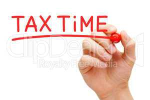 tax time red marker