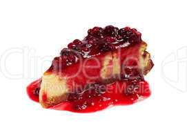 cheesecake with berries sauce