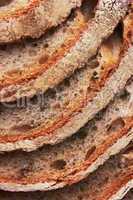 closeup of sliced bread