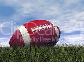 rugby ball - 3d render
