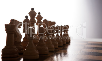big white chess pieces set