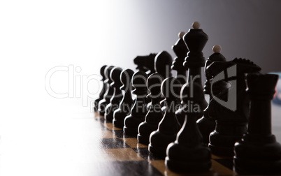 big black chess pieces set