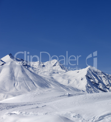 winter mountains ski resort