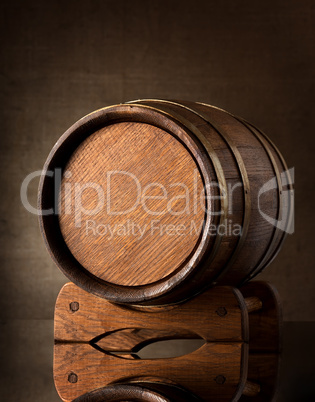 Old brown barrel