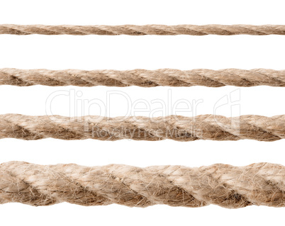 Row of ropes