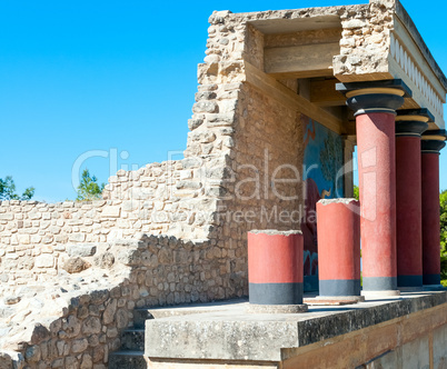 ancient site of knossos in crete
