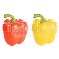 red and yellow pepper