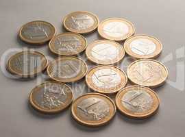 many one euro coins