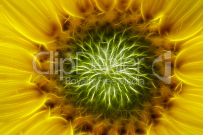 bloom of the sunflower