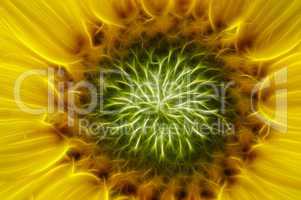 bloom of the sunflower