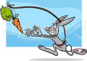 dangling a carrot saying cartoon