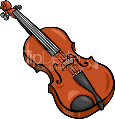 violin cartoon illustration clip art