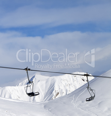 chair lift at ski resort