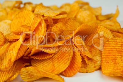 handful of potato chips