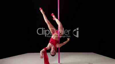 2of8 Girl dancing lap dance, beautiful woman doing pole dance