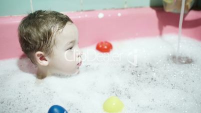 Boy in the bath