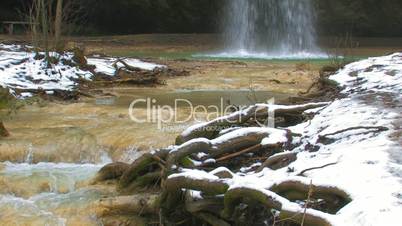 Waterfall and stream.