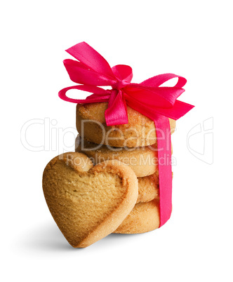 biscuits in the shape of a heart