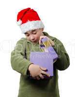 boy with a gift